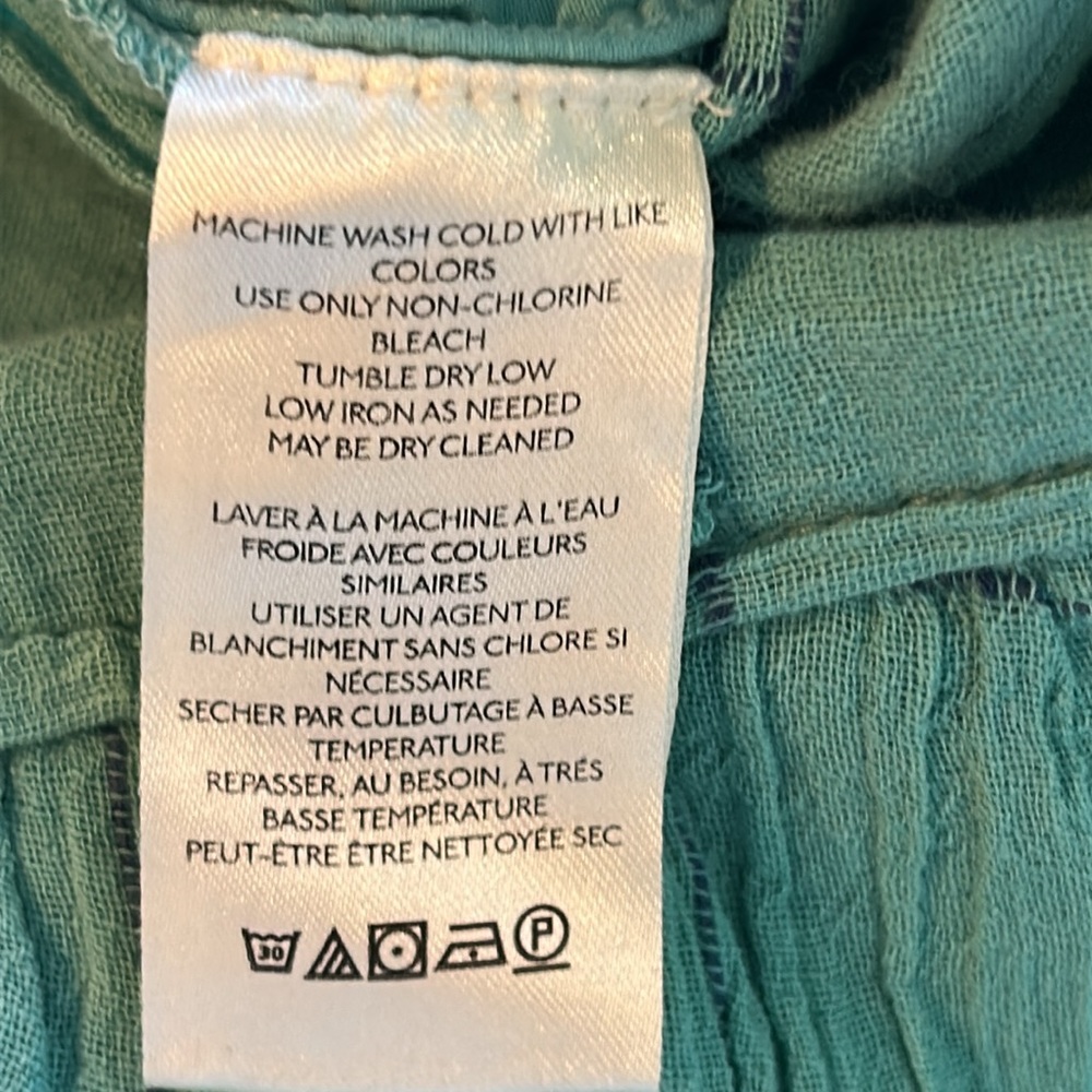 NWOT Free People Lunar Cove Wide Leg Pants in Blue Combo Size XS - Picture 11 of 12